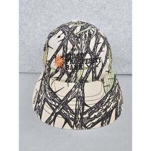 Cactuflage Cactus Camo Hunting Hat Cap Leather Strap ~ Vintage Made in USA